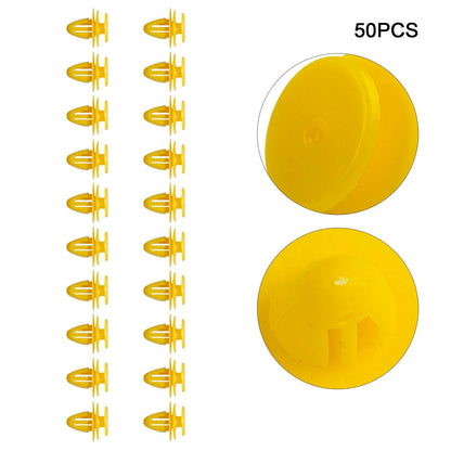 50x Yellow Door Trim Panel Clips for Volvo C30 V40 V50 XC60 (2006–2018)