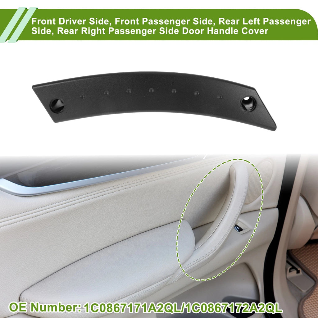 Door Panel Handle Pull Trim Cover for VW Beetle (1998–2010) No. 1C0867171A2 QL Black