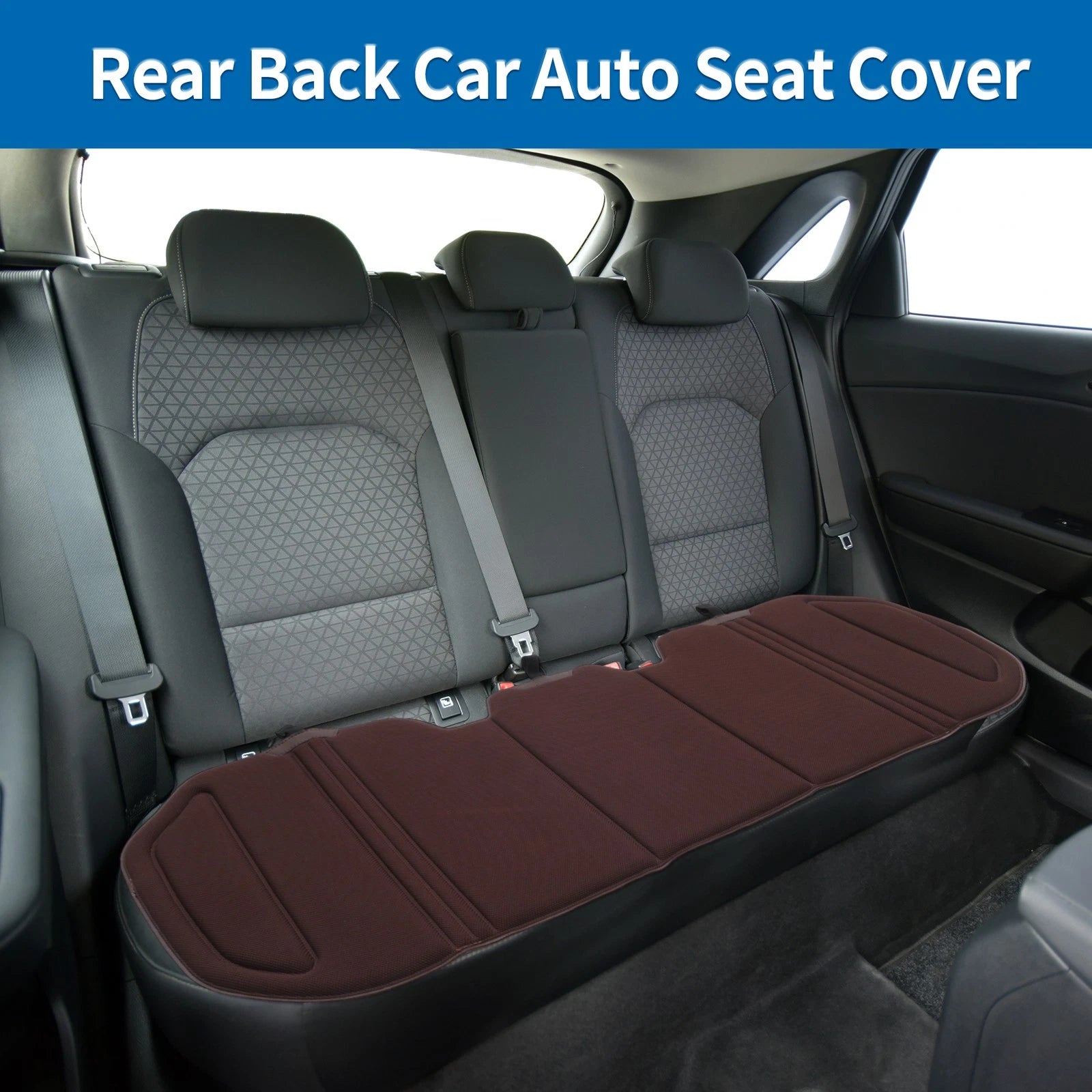 Back Seat Cover for - Polyester Non-Slip All-Season