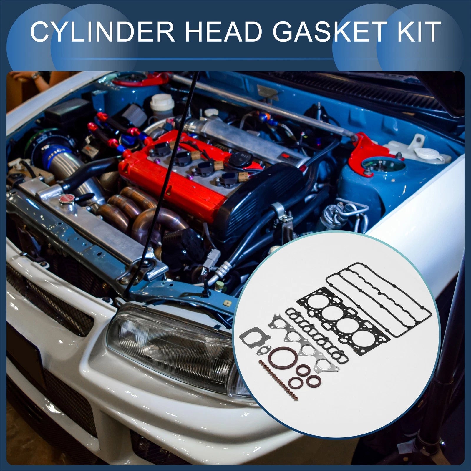 Cylinder Head Gasket Kit Replacement for Mitsubishi 4G93 (2000–2009)