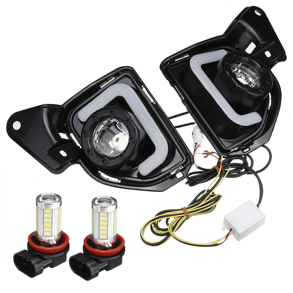 Pair Fog Light Lamp DRL Turn Signal for Toyota Hiace (2014–2018)