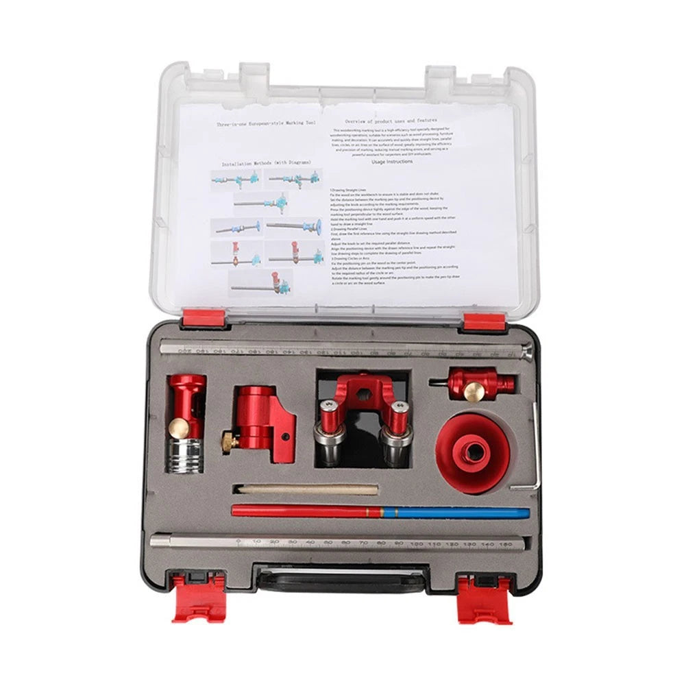 Multi Function Wheel Marking Gauge for Straight and Circular Edges
