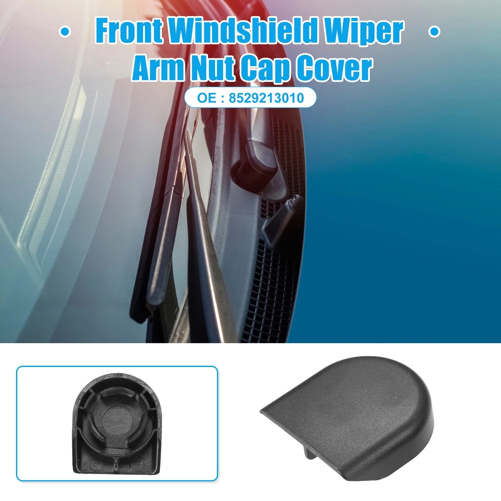 2PCS Front Windshield Wiper Arm Nut Cover Cap for Toyota Celica (2000–2005)