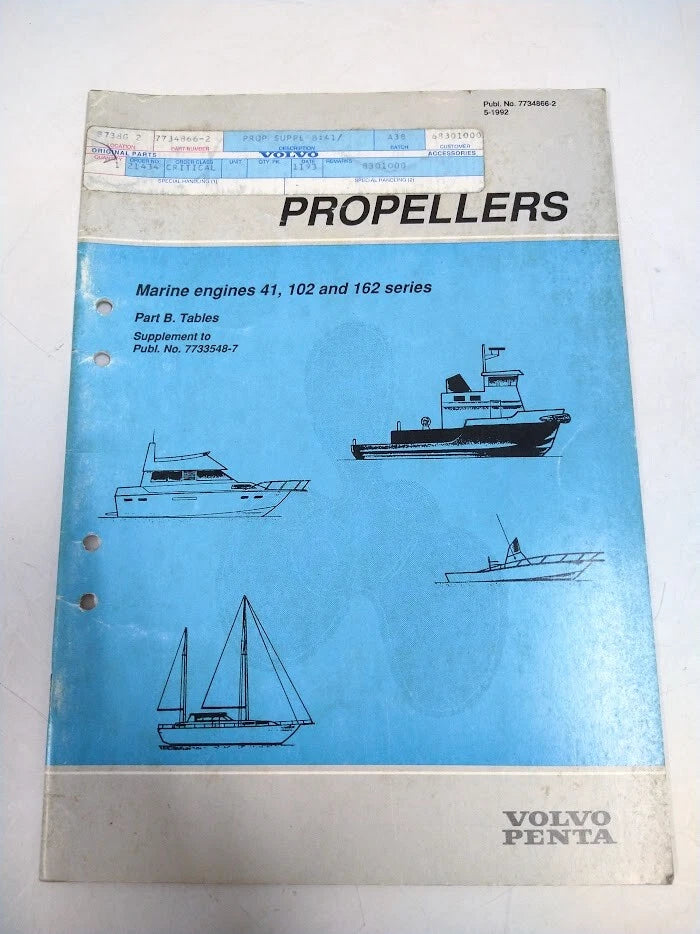 Propeller for Volvo Penta Marine Engines 41, 102 & 162 Series (7734866)