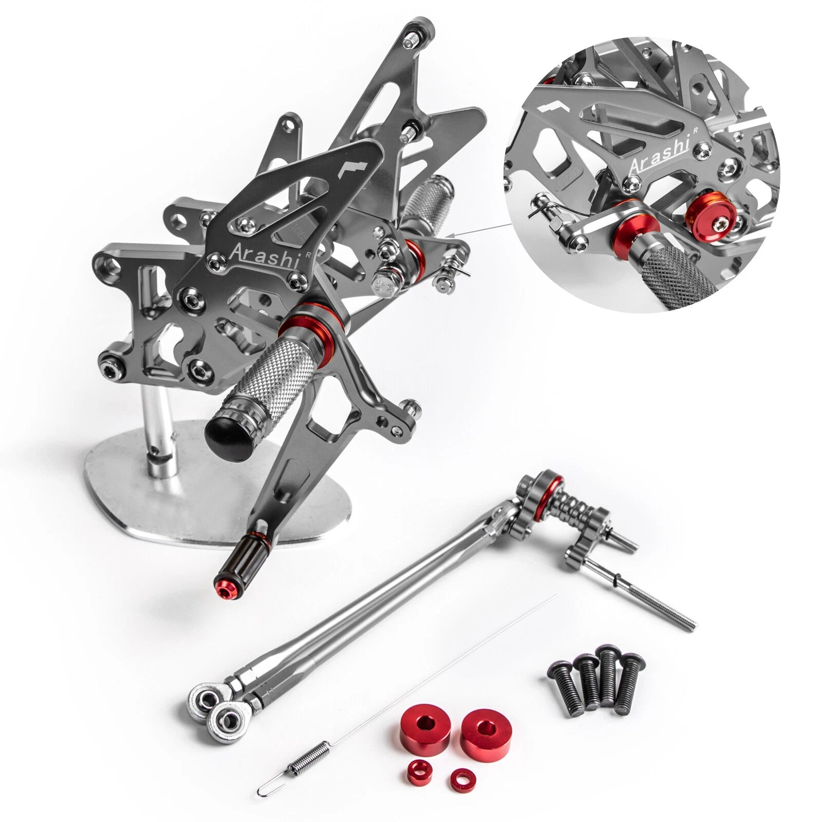 CNC Aluminum Rearsets Footpegs for Honda CBR 600 RR RRA PC40 (2009–2022)