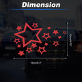 Reflective Bumper Decal for - Red Stars A Version
