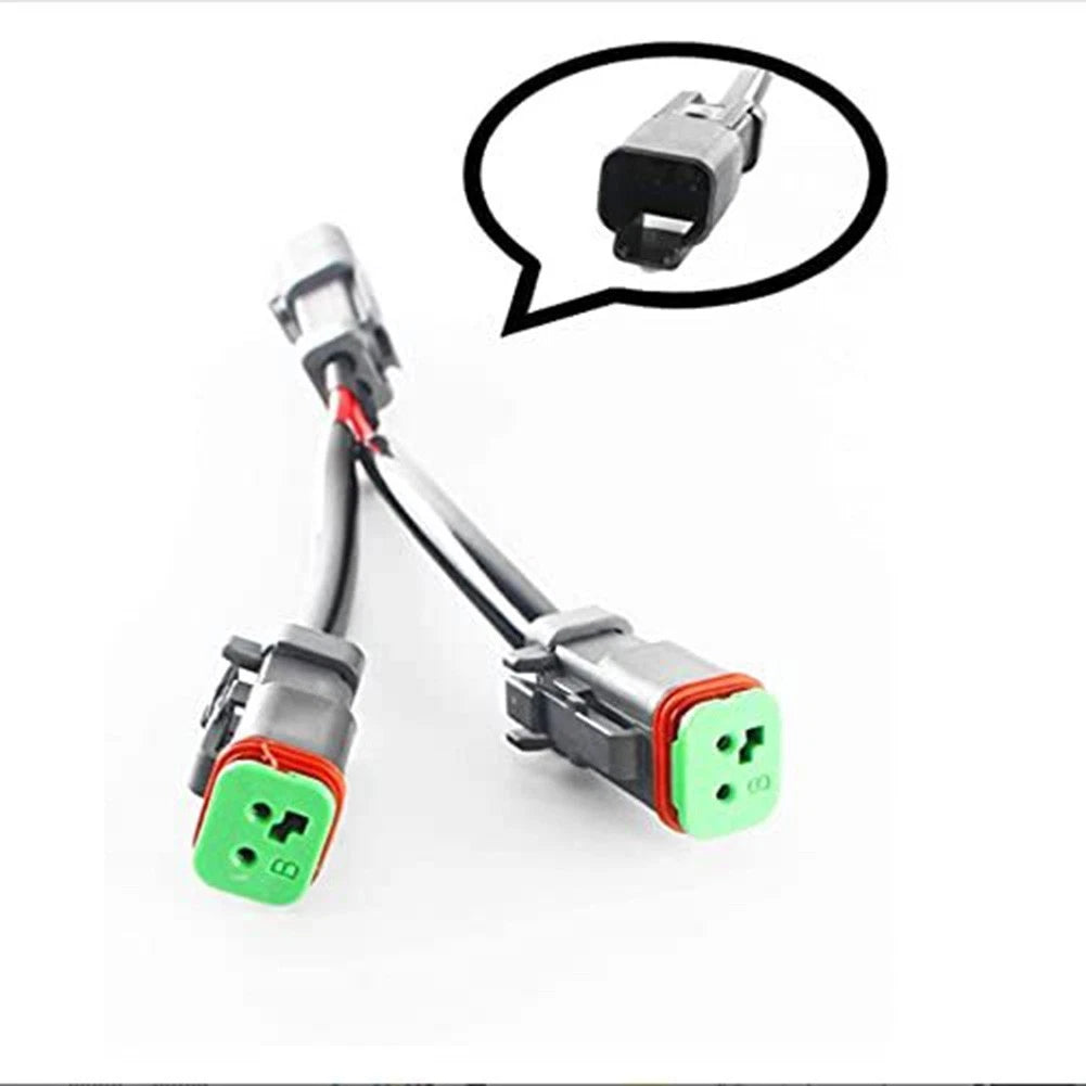 LED Work Light Y Connector DT Splitter for Efficient Power Distribution