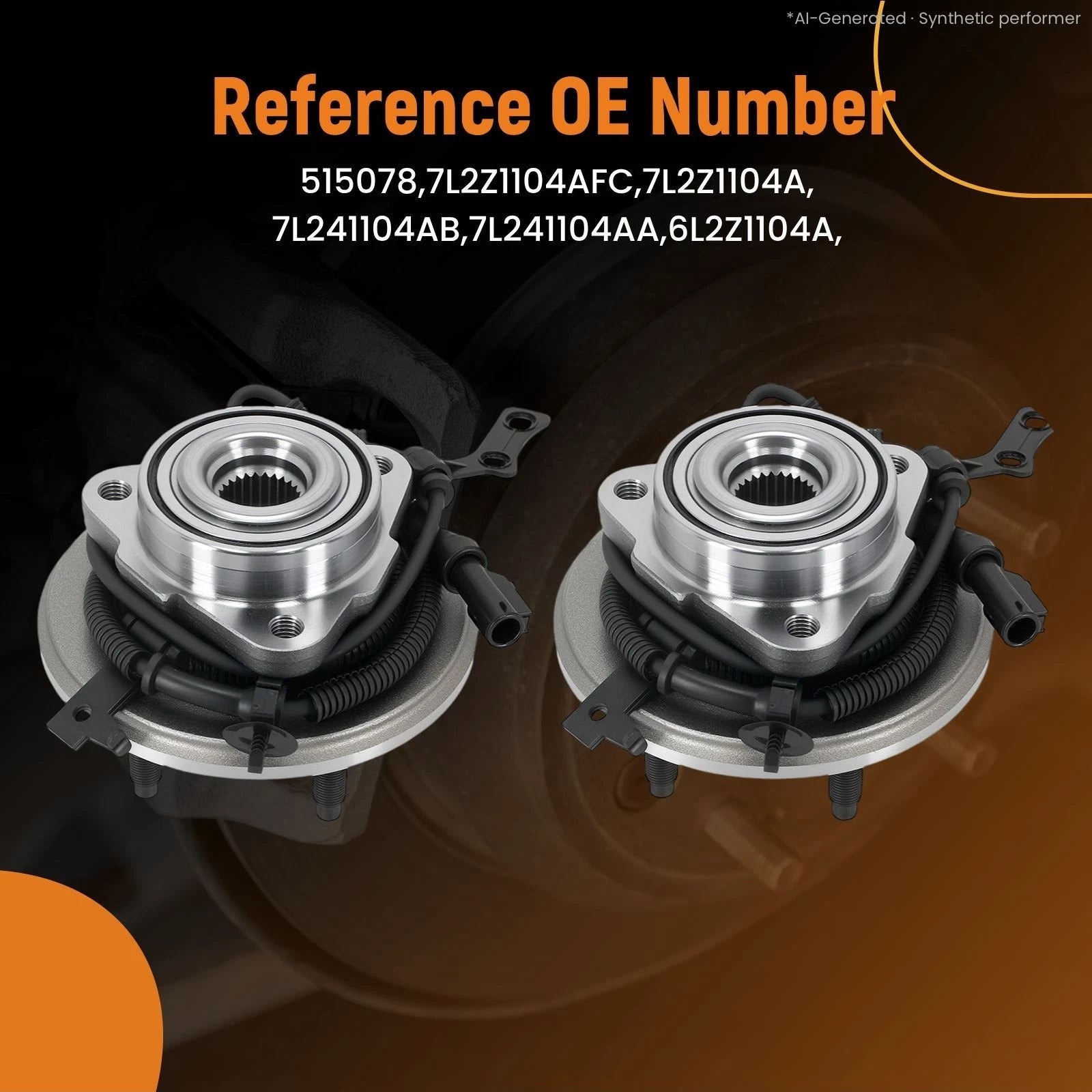 Front Wheel Hub & Bearing Assembly for Ford Explorer (2006–2010) 7L241104AA