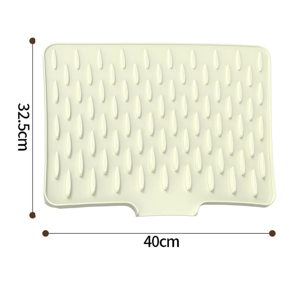 Non Slip Silicone Drain Pad for Kitchen Countertop (Universal Fit)