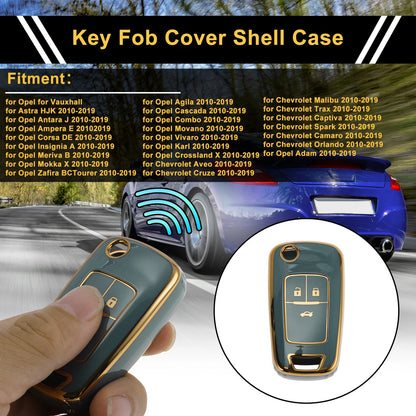 TPU Car Key Case for Opel Vauxhall Astra HJK (2010–2019)