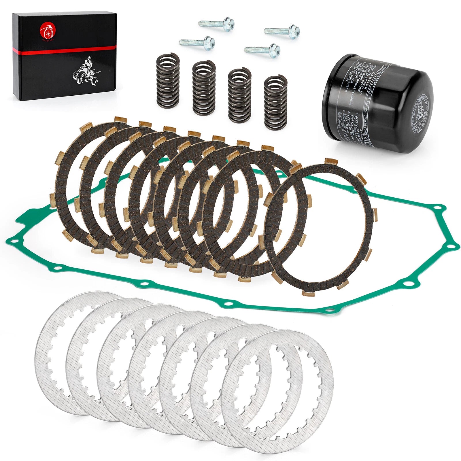 Clutch Friction Plates Kit for Honda Shadow Spirit 750 VT750DC (2001–2003)