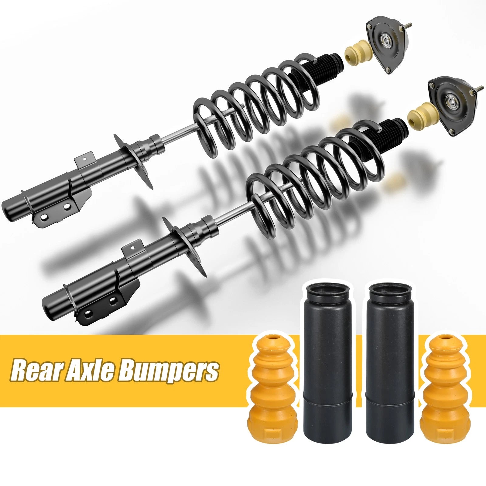 Rear Jounce Bumper Shock Absorber for Volkswagen Golf V (2003–2009) Set