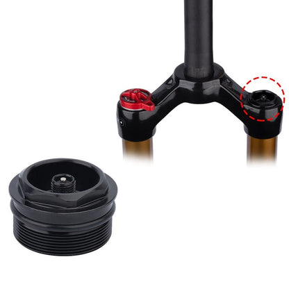 Fork Valve Nut for Bike (1 Piece) - Black Aluminum Alloy