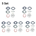 Set of 5 Carburetor Repair Kits for Briggs & Stratton Lawn Mowers (696146, 696147)