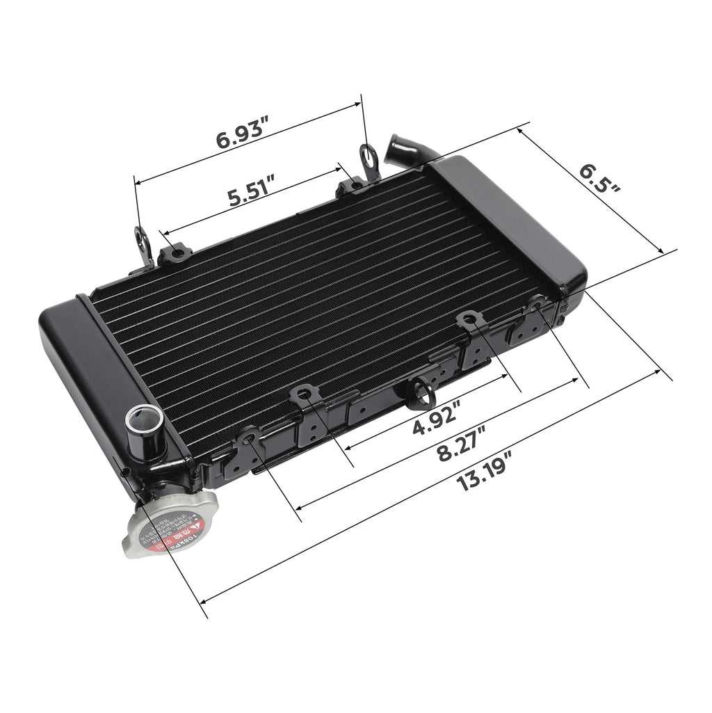Black Radiator Cooler for Honda CB500F (2019–2021)