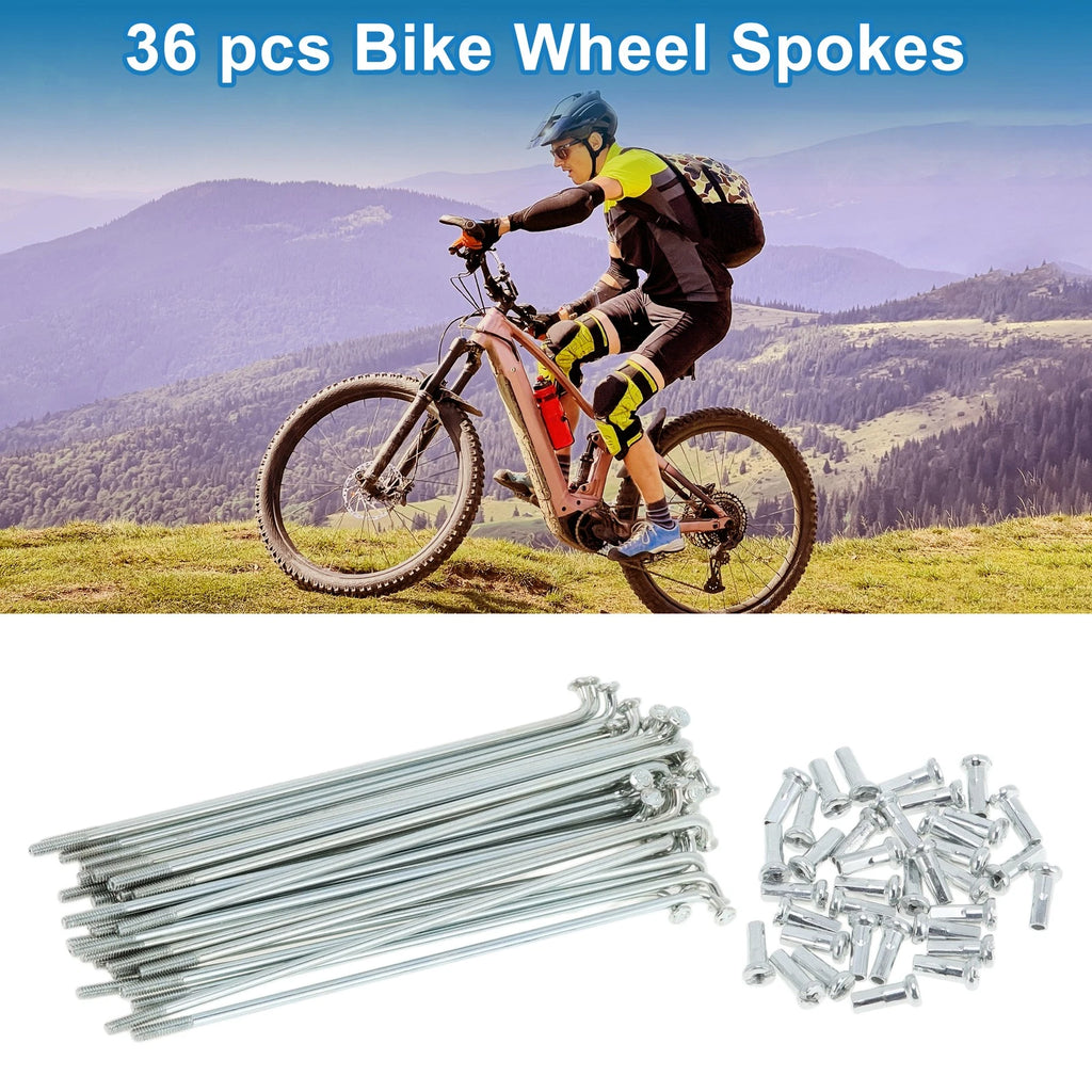 Bike Wheel Spokes Replacement Galvanized Carbon Steel 94mm Set for Bicycle (94mm)