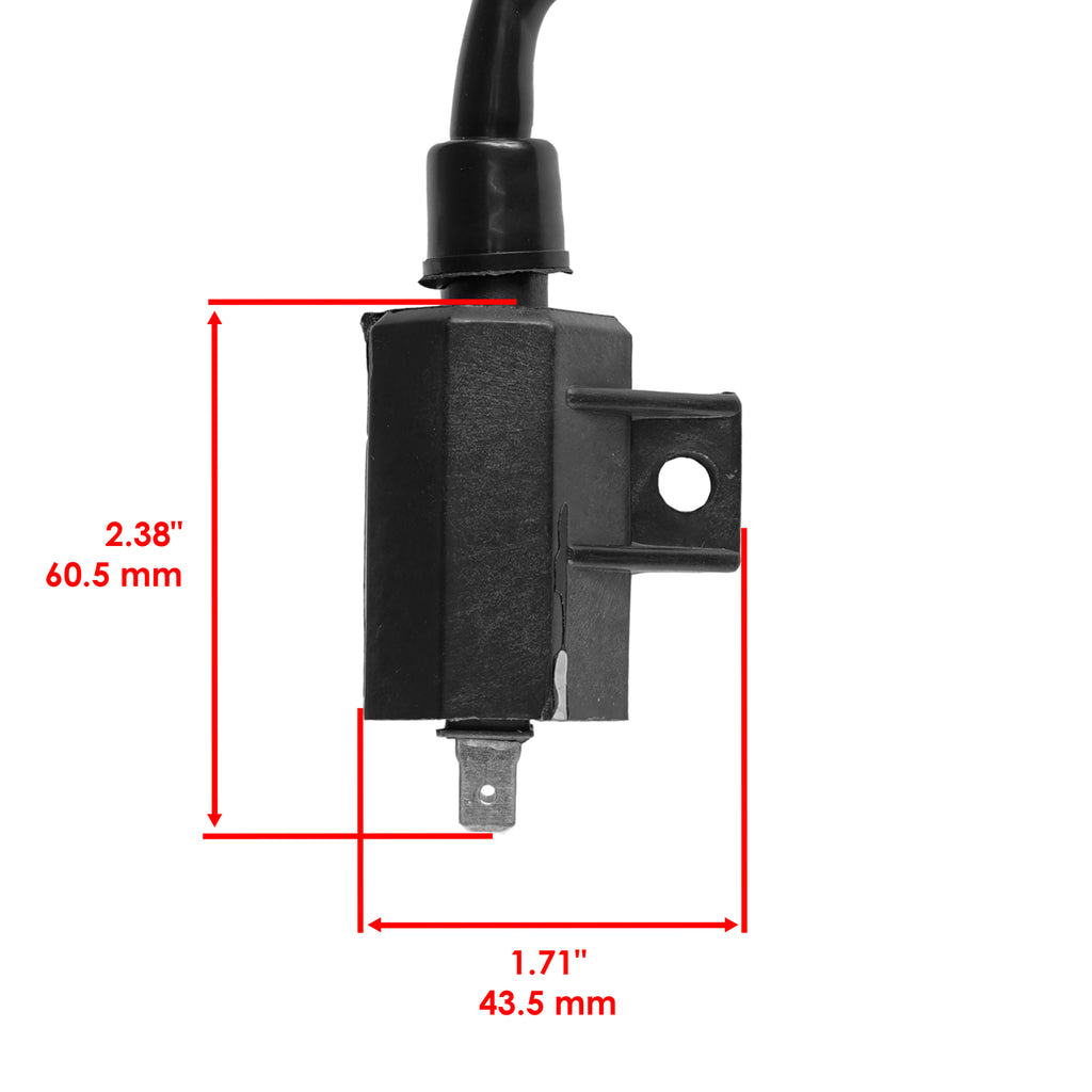 Ignition Coil Assembly with Spark Plug Boot for Kawasaki KLR650 (1987–2007)