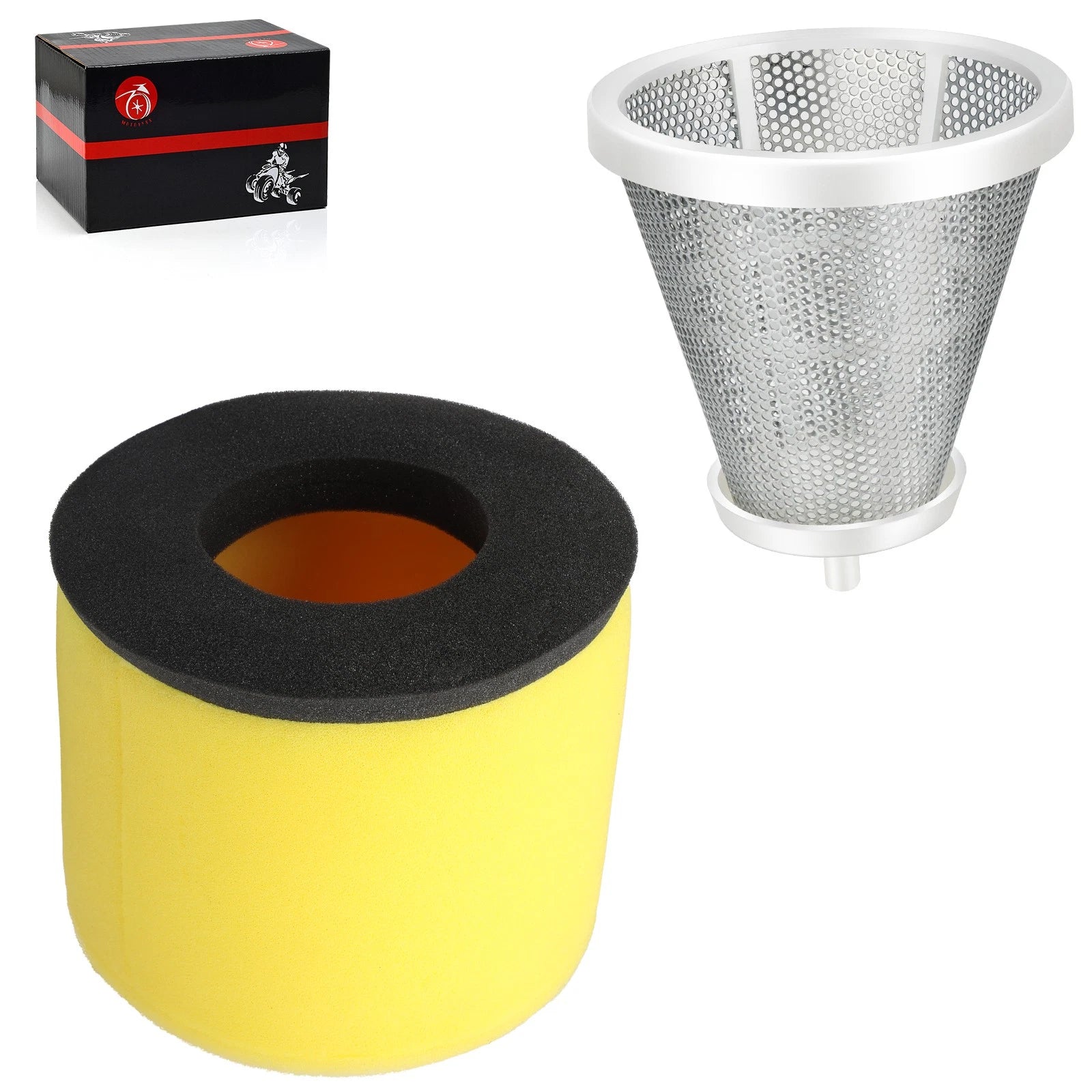 Air Filter Cleaner & Cage Holder for Suzuki Quadracer 450 (2004–2009) 13780-45G00 13790-45G00