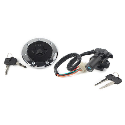 Fuel Gas Cap Ignition Switch Lock Set for Kawasaki Ninja ZX6R (2000–2002)
