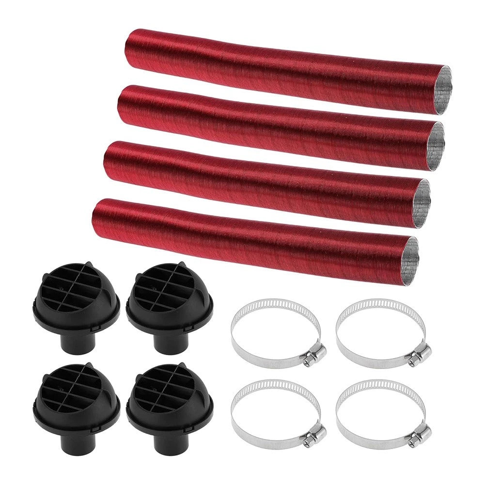 42mm Heating Duct Adjustable Heater Hose Clamps Set Easy Installation Design