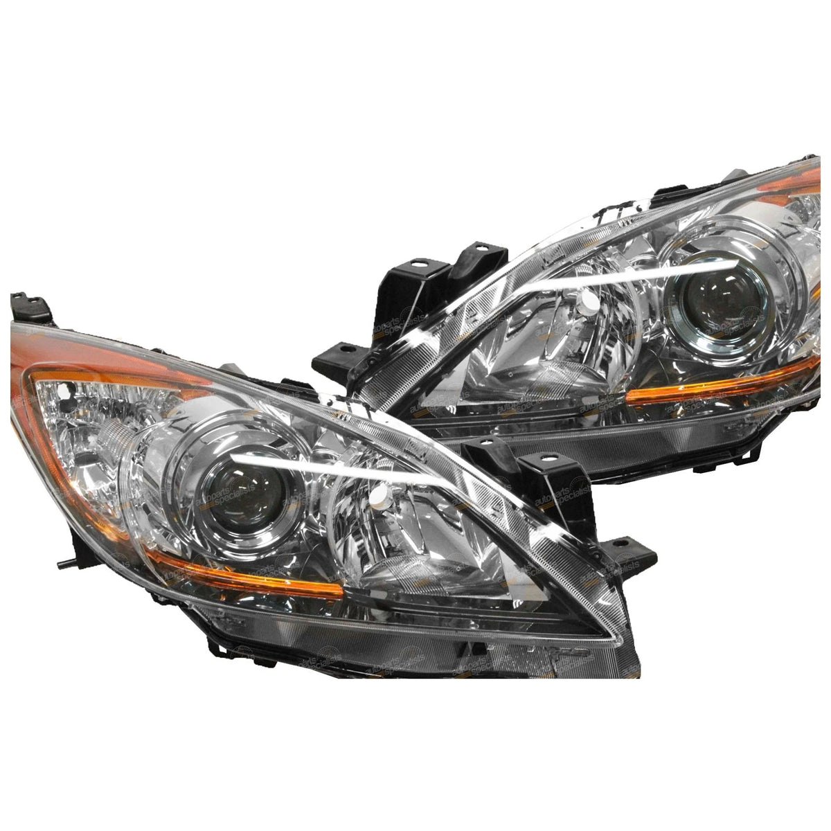 2X Genuine Headlights Pair for Mazda 3 BL Series 2 SP20 Skyactiv MZR-CD (2011–2013)