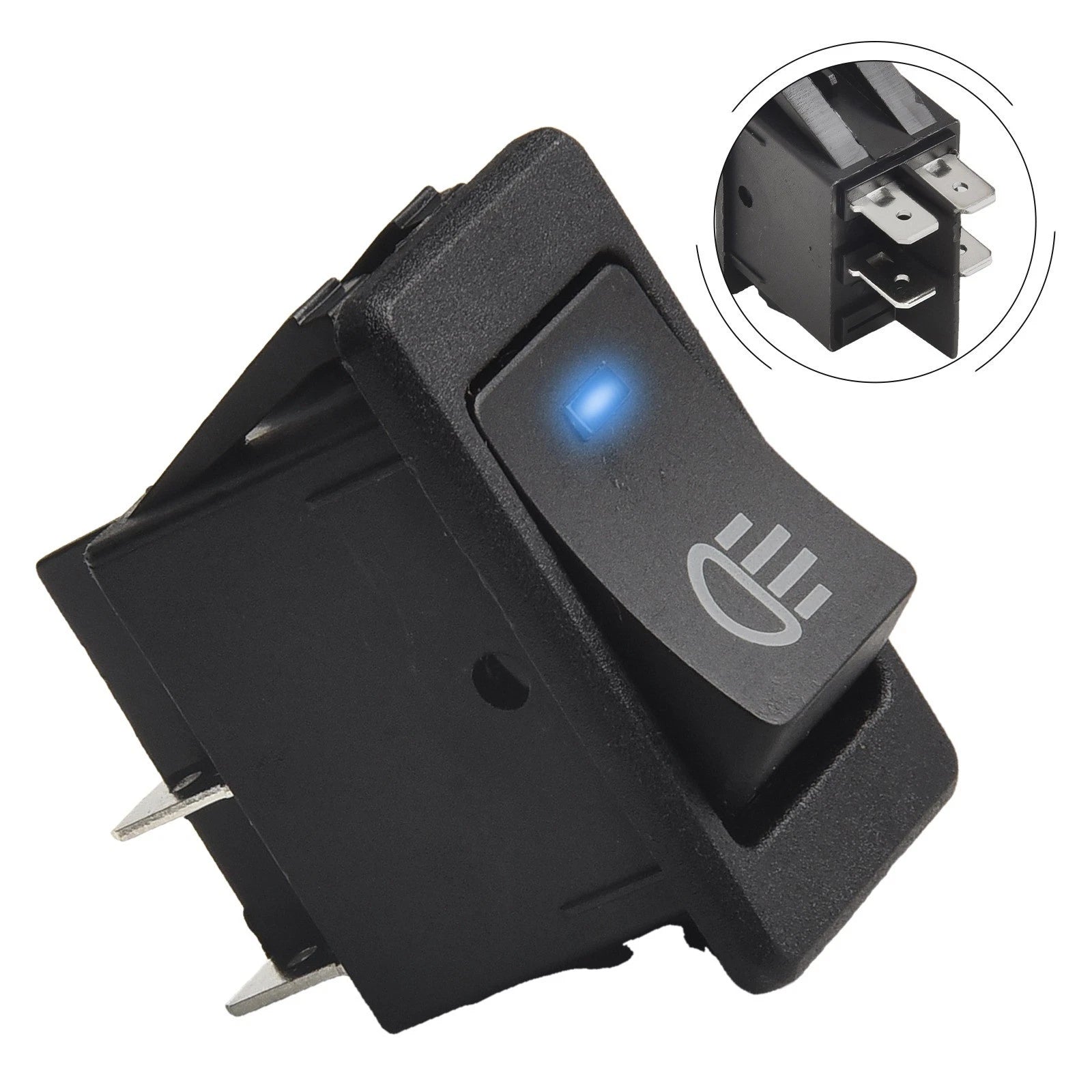 4 Pin Rocker Toggle Switch for LED Daytime Running Lights (12V 35A)