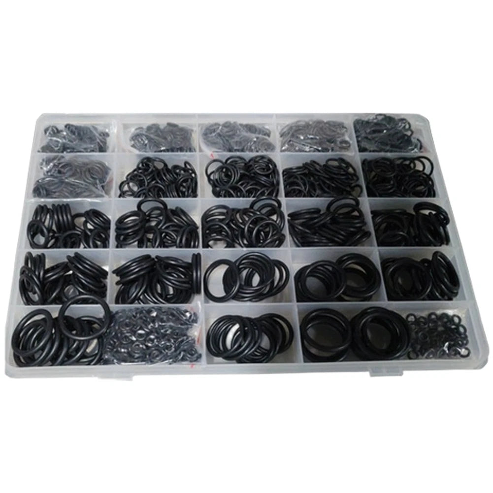 1500pcs Assorted Rubber O Rings Kit for Automotive Sealing