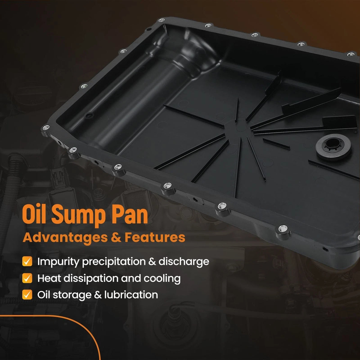 Auto Transmission Oil Pan for Ford Bronco 10 Speed (2021–2023) HL3Z7A194B