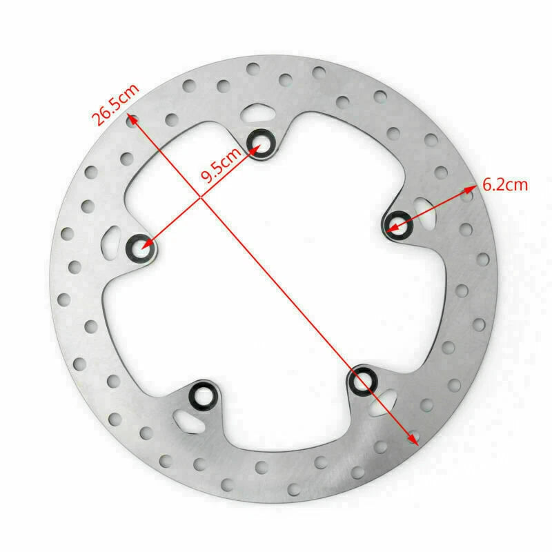 Rear Brake Disc Rotor for BMW F650GS F700GS F800GS/GT/R/S/ST R1200GS/RT/ST (2008–2019)
