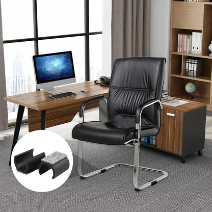 24X Chair Gliders for Cantilever Chairs with Felt Pads