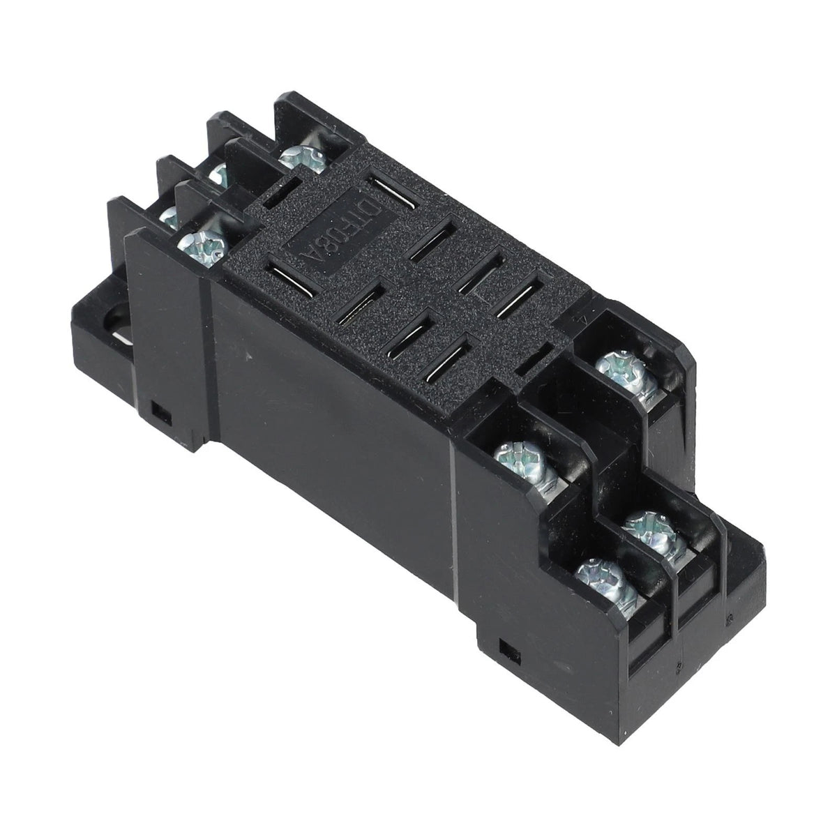 5X Relay Socket Base DTF08A 8 Pin DIN Rail Mount for Various Applications