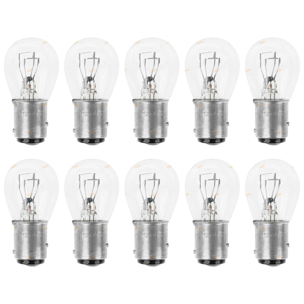 Pack of 10 Stop Tail Indicator Bulbs for Auto (12v 21/5W BAZ15d)