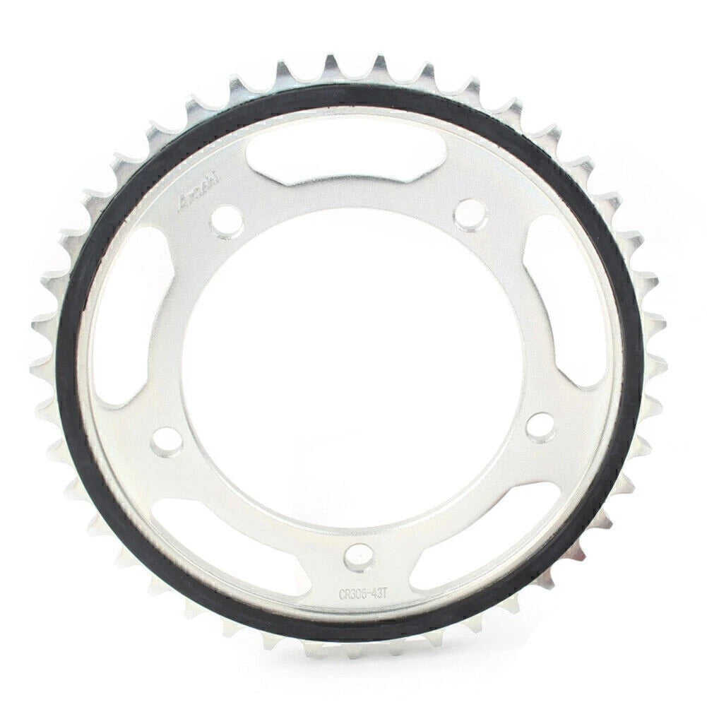Rear 43T Motor Engine Chain Drive Sprocket Kit for Suzuki SXR1300 (2008–2018)