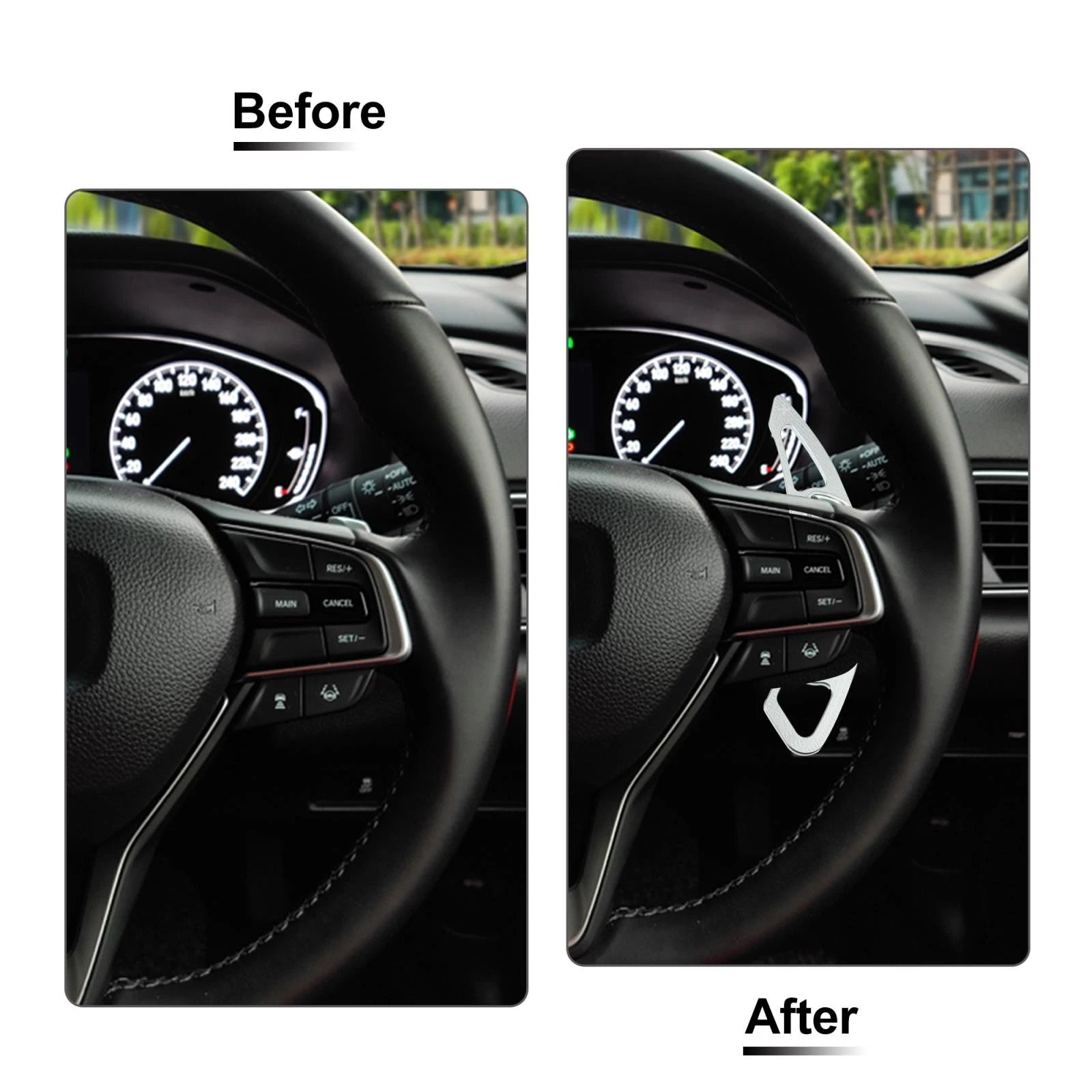 Paddle Shifters Aluminum Alloy Pair Replacement for Honda Spirior (2015–2018)