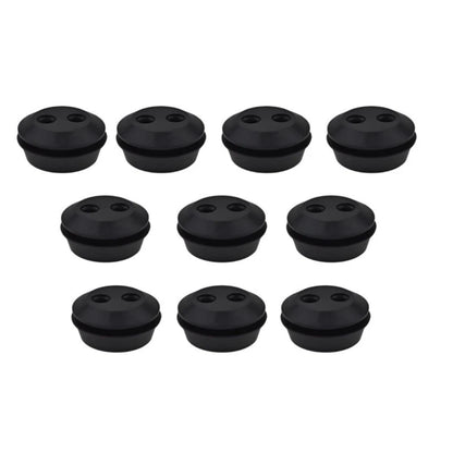 Set of 10 Rubber Grommets for Trimmer Fuel Tank (21.5mm, 2-Hole)