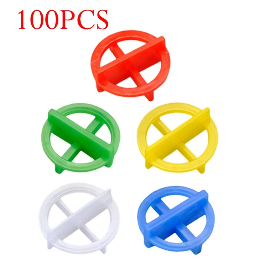 100Pcs Tile Leveling System Spacers Clips Wedge for Floor Wall Installation