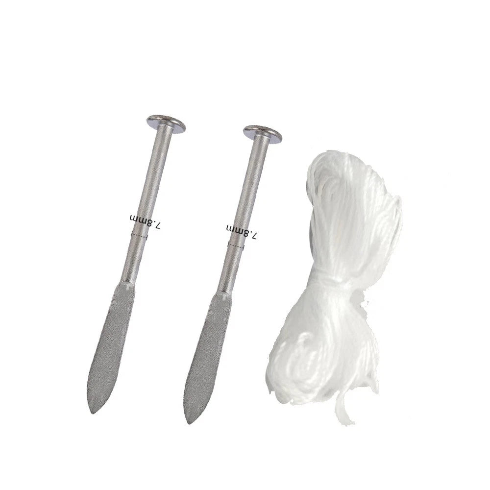 Thread Nail for Industrial Hanging Wire 14.8 cm Long Silver Finish