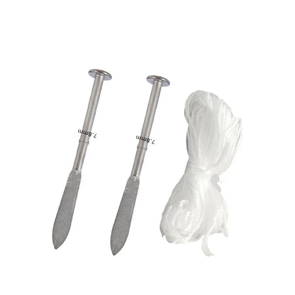Thread Nail for Industrial Hanging Wire 14.8 cm Long Silver Finish