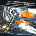1" Handlebar Riser with 2.5" Pull Back Plate for Harley Electra Glide (2000–2023)