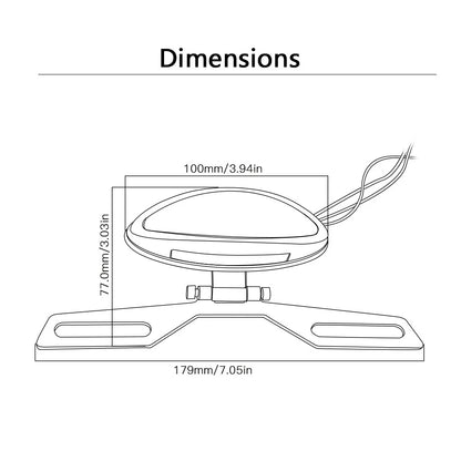 LED License Plate Light for Recreation REG Dirt Bike (2010–2023)