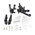 2X Black Front Driver Foot Pegs Bracket for Honda CBR1000RR (2004–2007)