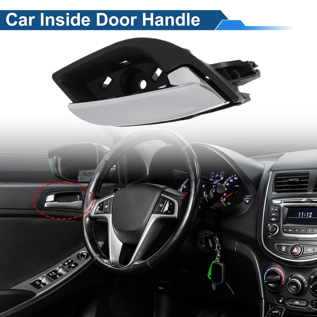Front Driver Side Interior Door Handle for Buick Lacrosse (2009–2014) Black Chrome