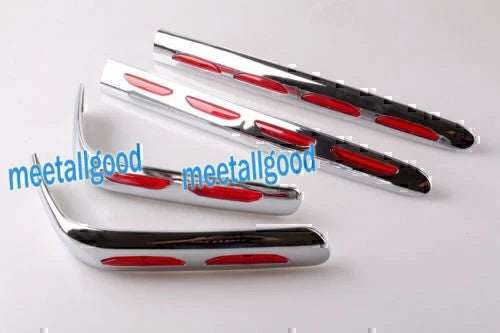Chrome Lower Saddlebag Bottom Trim Moldings for Honda Goldwing GL1800 (2001–2011)