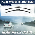 Set of 2 Rear Windshield Wipers for Lincoln Navigator (2016–2017) Rubber