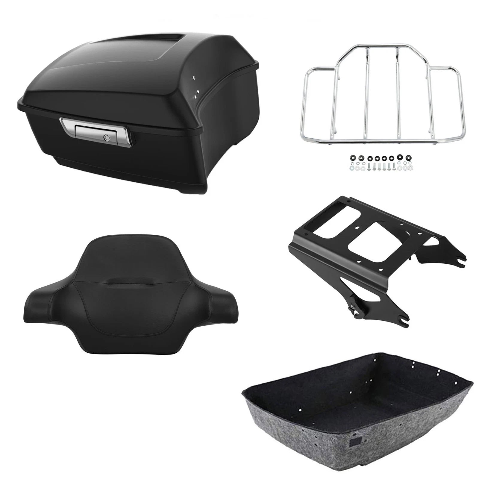 Trunk Pad Backrest Mounting Rack for Harley Touring (2009–2013)
