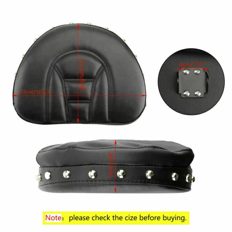 Front Driver Backrest Cushion Pad for Harley Touring FLHX FLTR (T9)