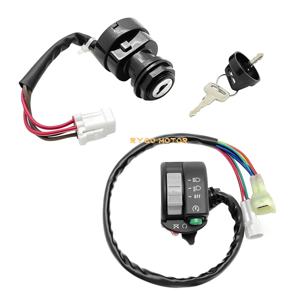 Left Handlebar Switch w/Ignition Key for Yamaha Kodiak 450 (2004–2006)
