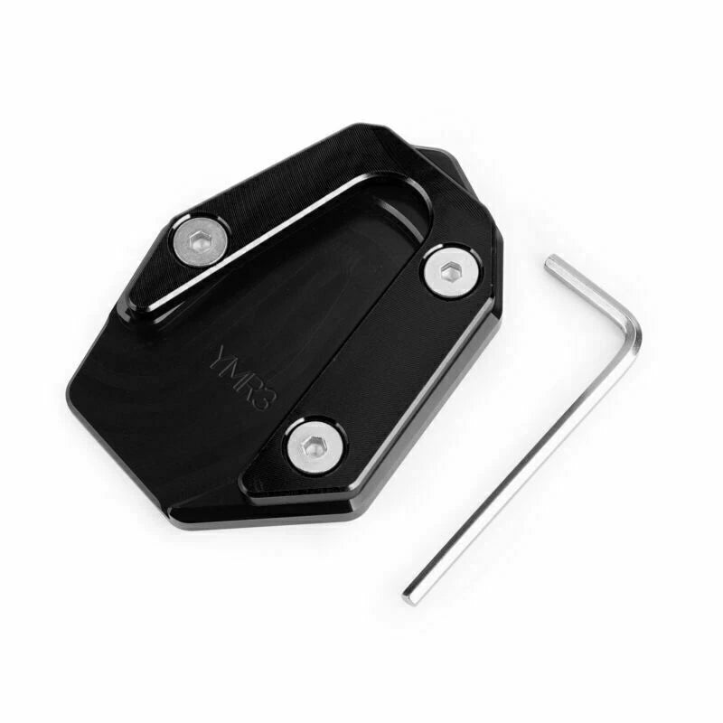 Side Stand Kickstand Enlarger Plate for Yamaha YZF R25 R3 MT-25 MT03 (2014–2019) Black