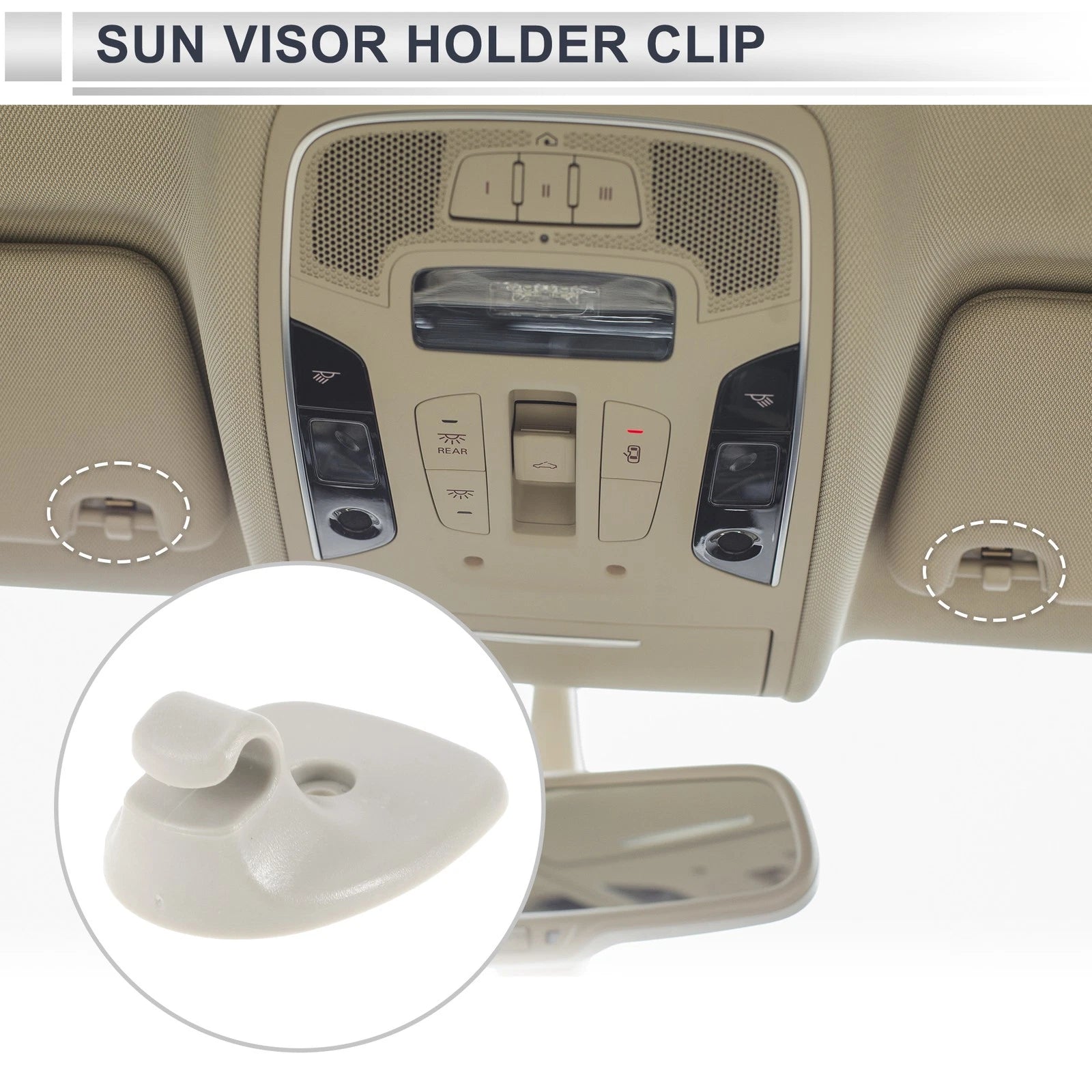 Sun Visor Holder Clip Replacement for Chrysler Sebring Dodge Avenger (2011–2018)