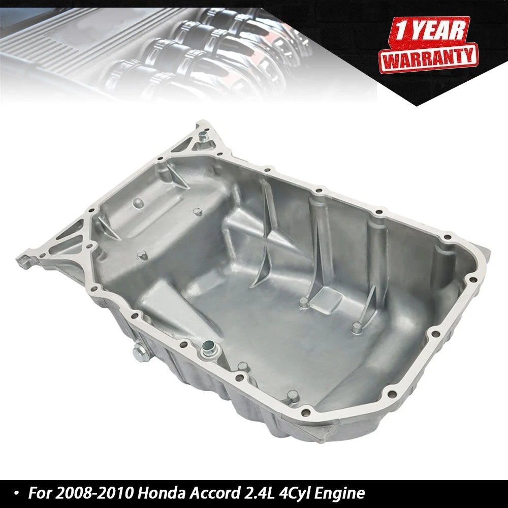 Engine Oil Pan for Honda Accord (2008–2010) 2.4L 4Cyl, Aluminum